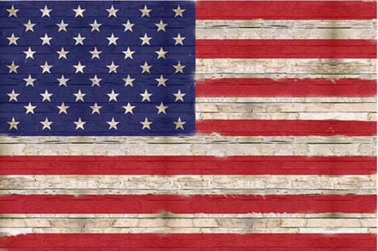 American Flag Fabric Panel - Hoffman Fabrics