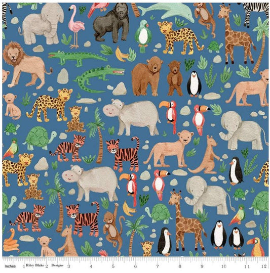 Wild Side Safari Flannel by Riley Blake Designs