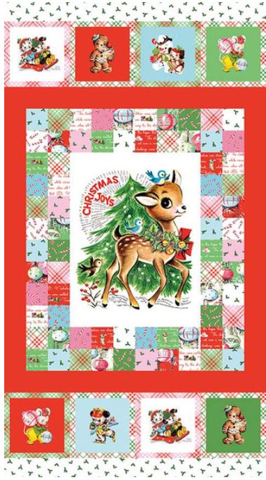 Christmas Joy Panel by Riley Blake Designs